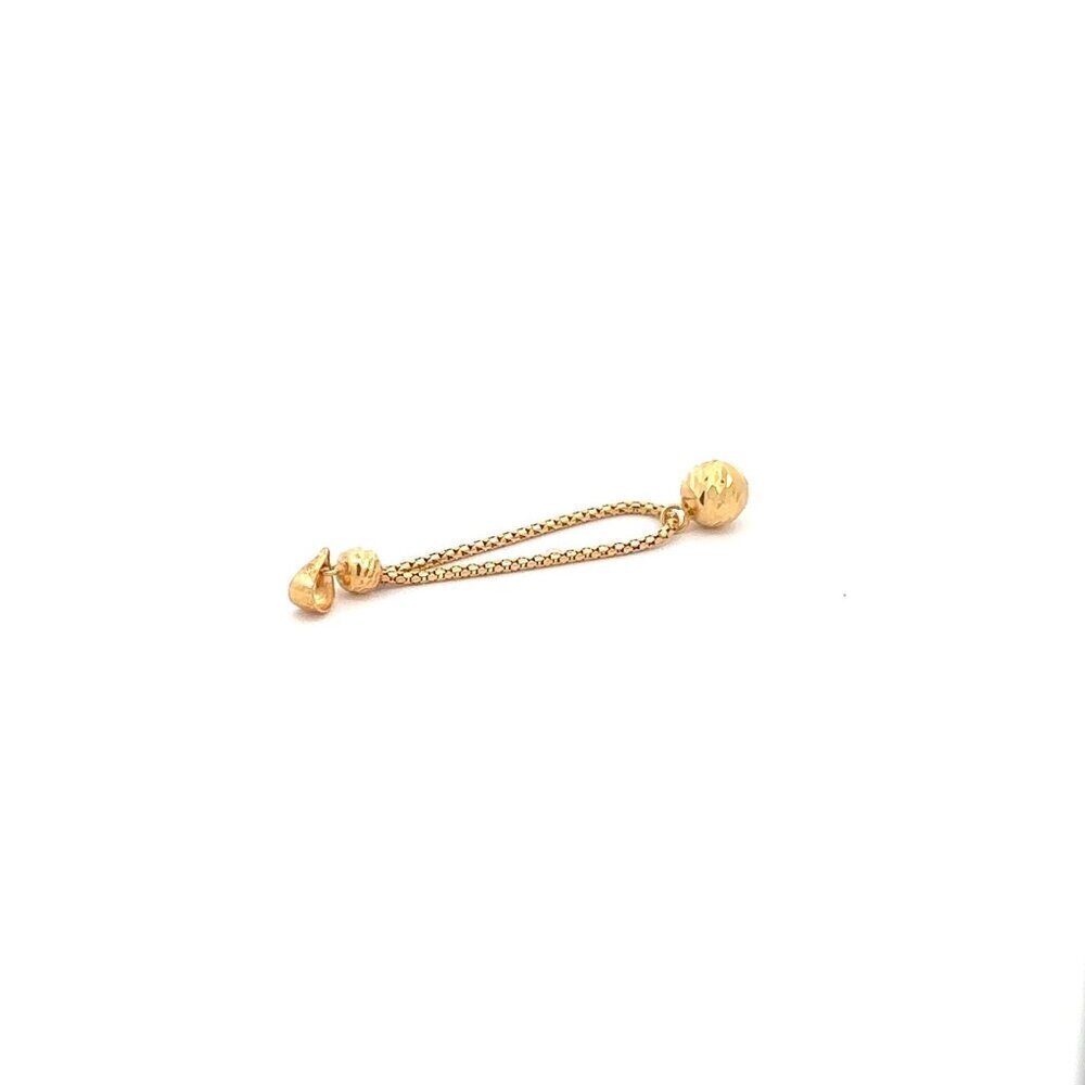 18K Gold Pendant Charm Ball 0.92 grams - Picture 6 of 10
